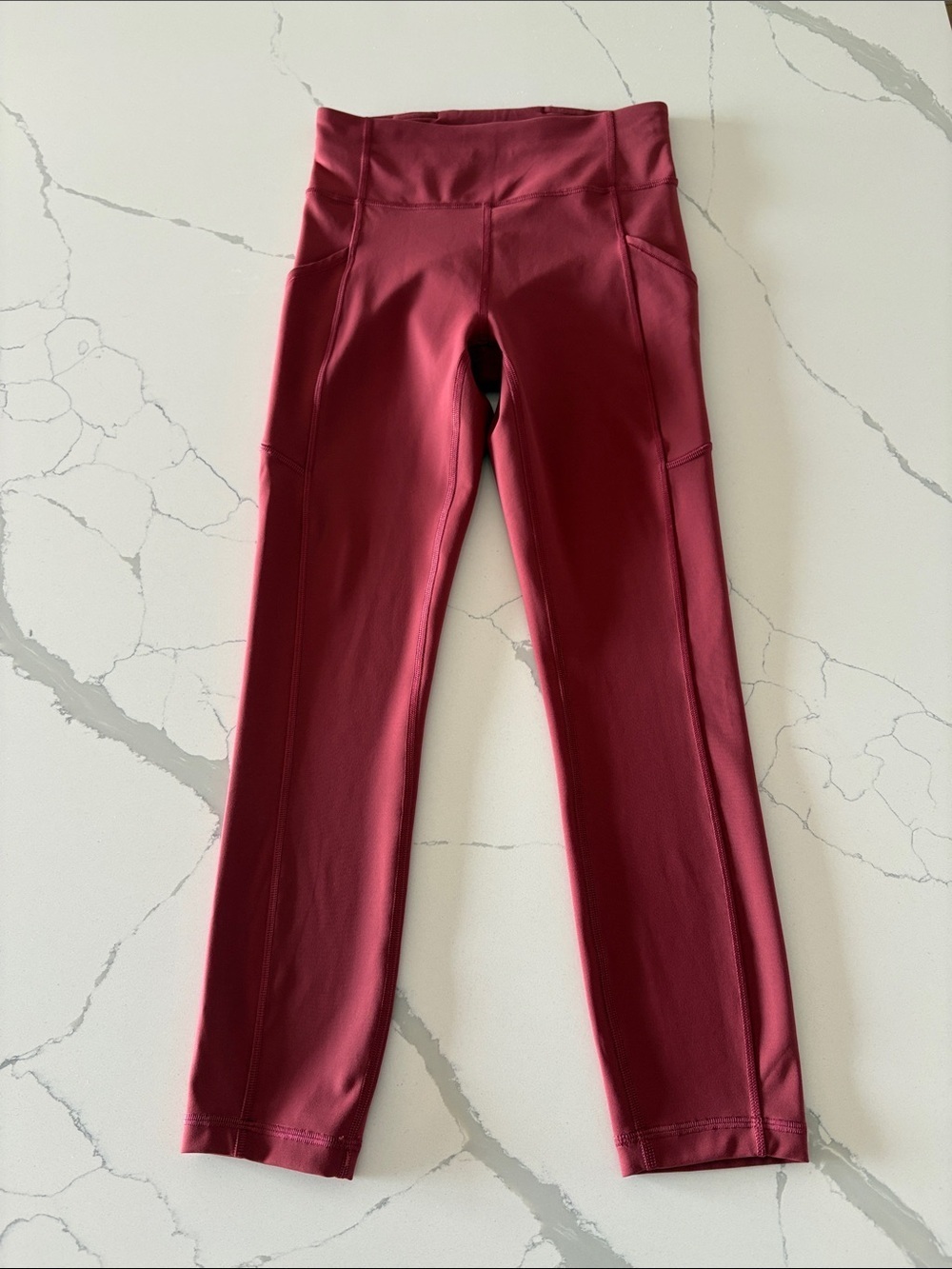 Lululemon Invigorate High Rise Crop 23” ~ 4 ~ Chianti
